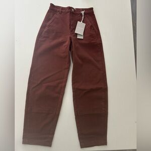 Everlane utility Barrel Pants, Sz 00T in Rosewood